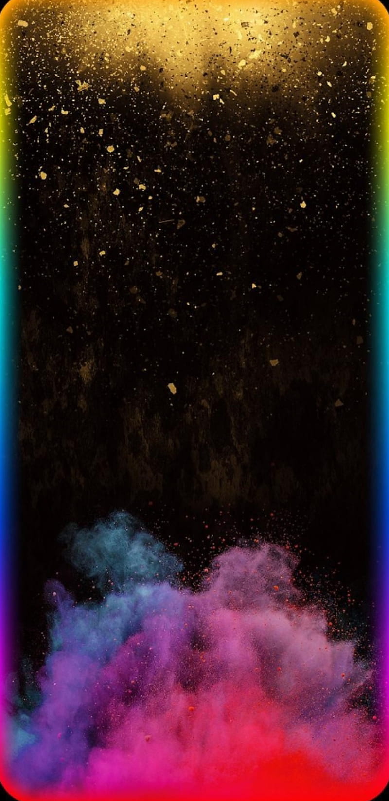 spacecolor, smoke, color, pink, black, blue, HD phone wallpaper