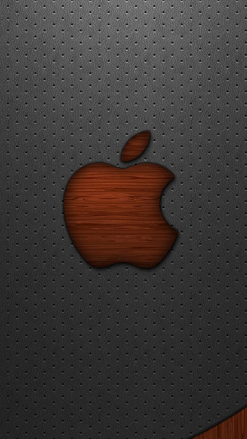 Apple Leather, apple, ios, leather, logo, mac, wood, HD phone wallpaper |  Peakpx