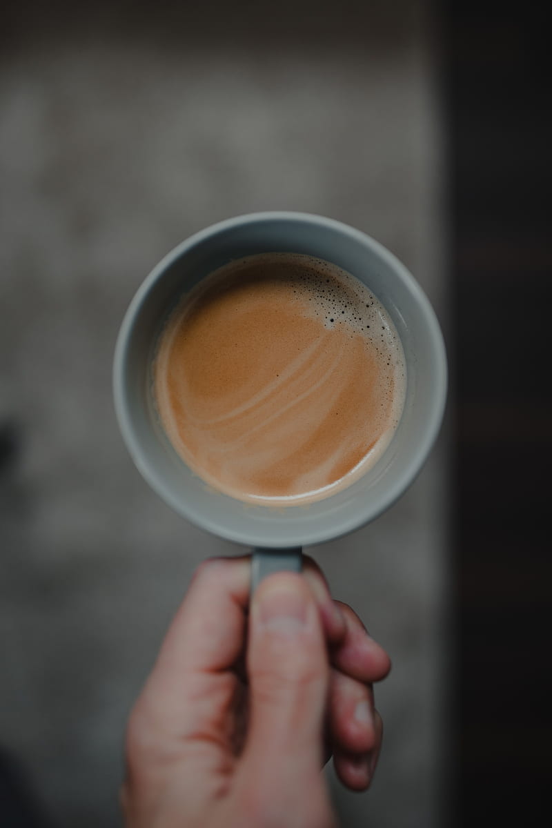 cup, coffee, hand, focus, HD phone wallpaper