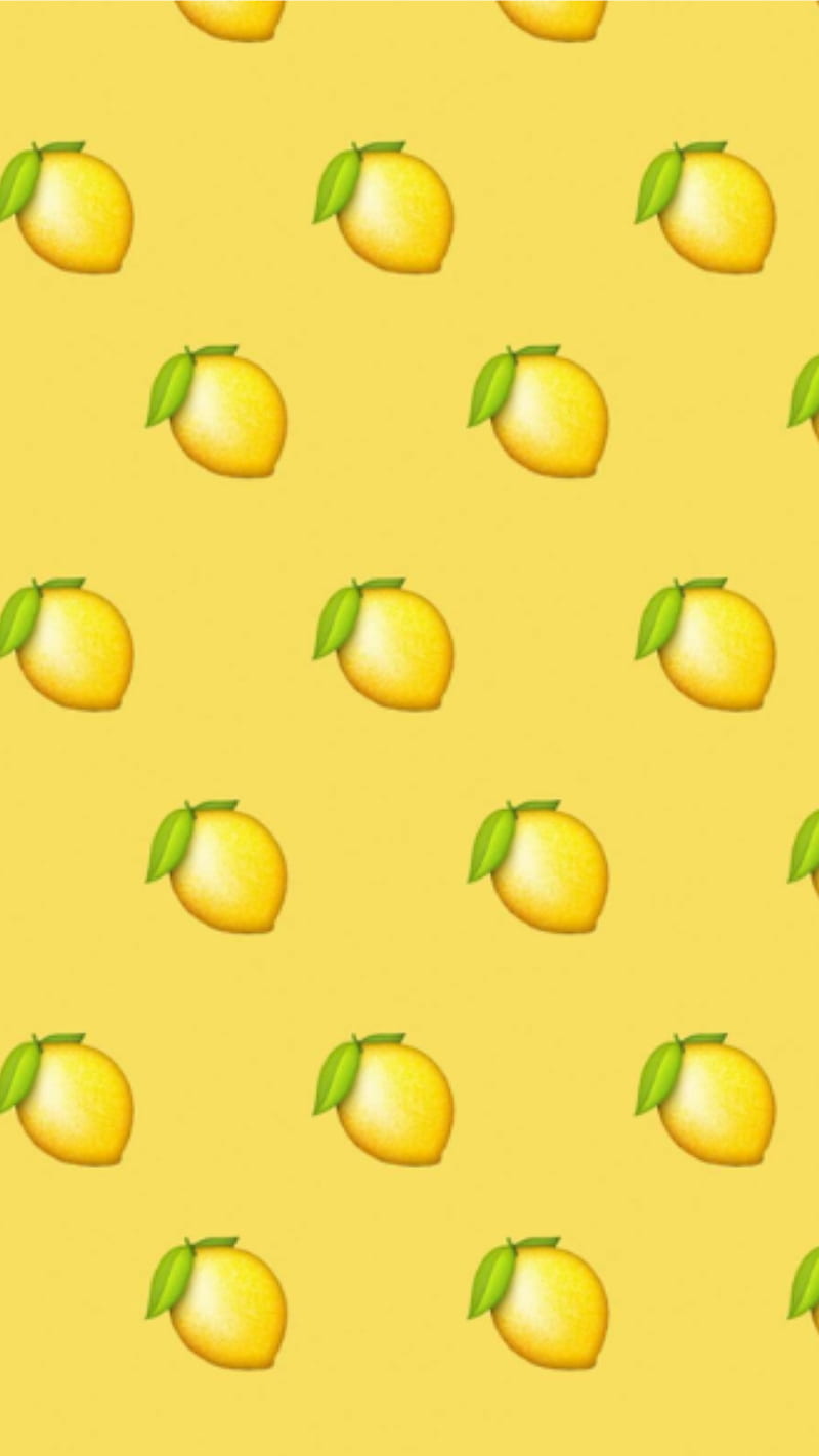 Lemon, aesthetic yellow, fruit, fruits, lemons, pattern, patterns, yellow, yellow aesthetic, HD phone wallpaper