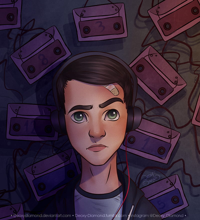 13 Reasons Why Clay Artwork, dylan-minnette, 13-reasons-why, tv-shows, artwork, HD phone wallpaper