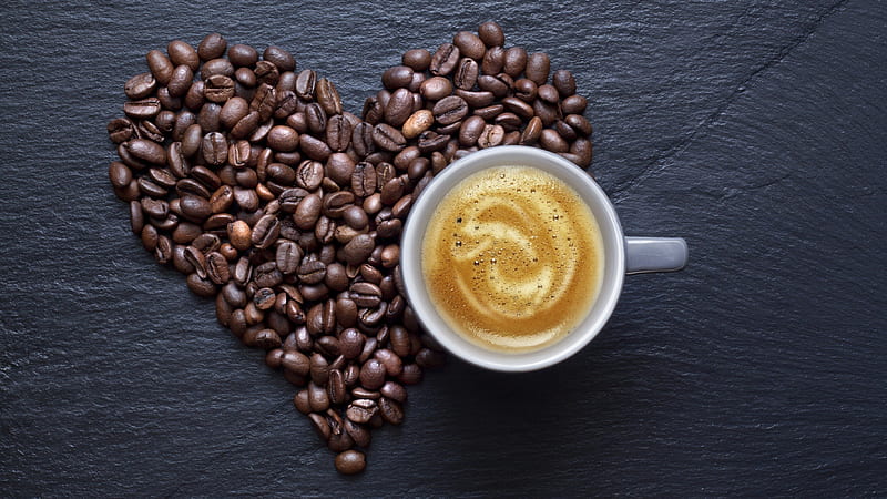 Coffee time, caimac, inima, minune, cafea, HD wallpaper