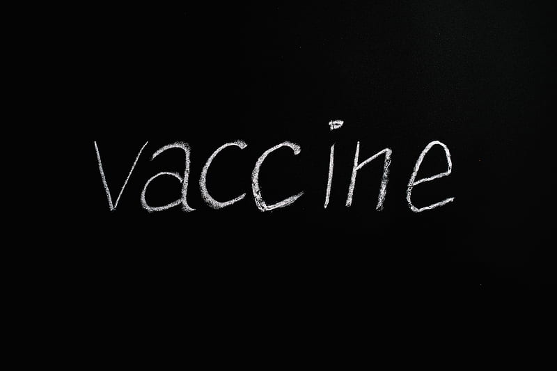 Vaccine Lettering Text on Black Background, HD wallpaper