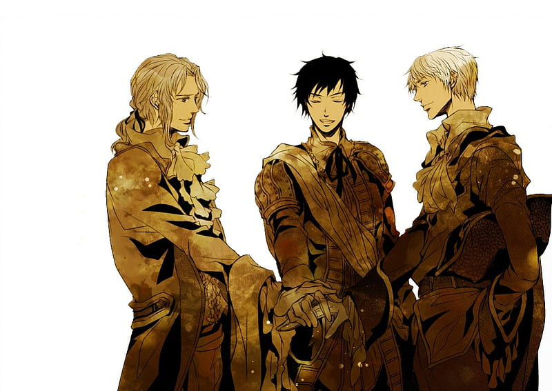 Bad Touch Trio, France aph, white background, Prussia aph, Hetalia, trio, Bad Touch Trio aph, Spain aph, Hetalia Axis Powers, HD wallpaper