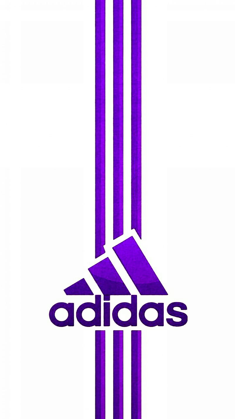 Purple adidas , brands, logos, HD phone wallpaper