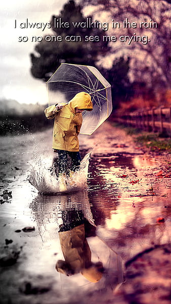 Walking In The Rain, love, sayings, HD wallpaper | Peakpx