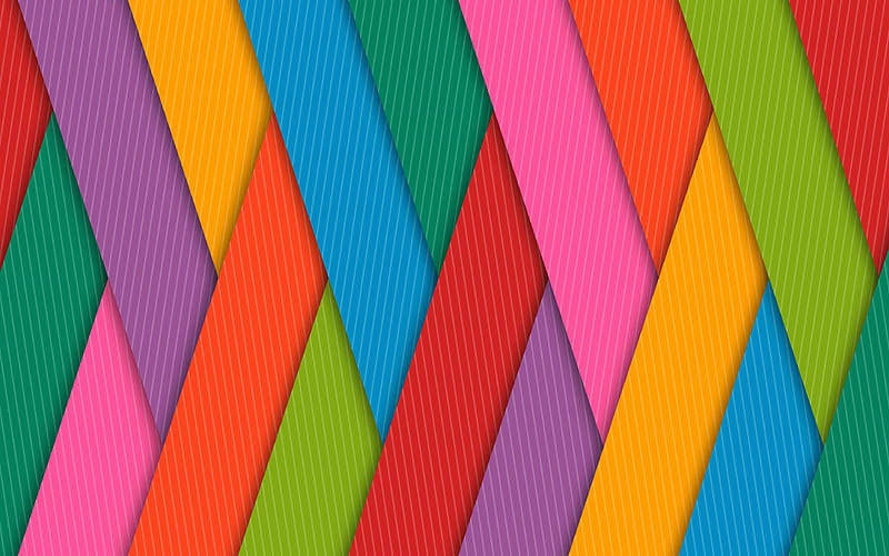 colorful stripes lines, creative, design material, abstract material, HD wallpaper