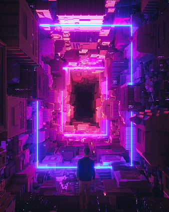 CYBERPUNK PIXEL ART WALLPAPER AMOLED