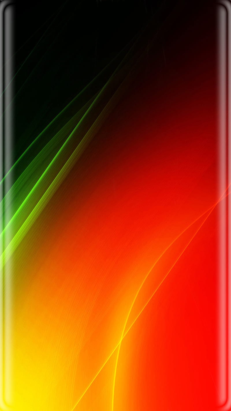Abstract, green, light, orange, HD phone wallpaper