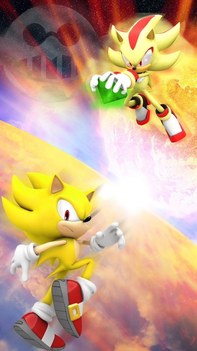 Sonic and Shadow, super shadow, super sonic, HD phone wallpaper