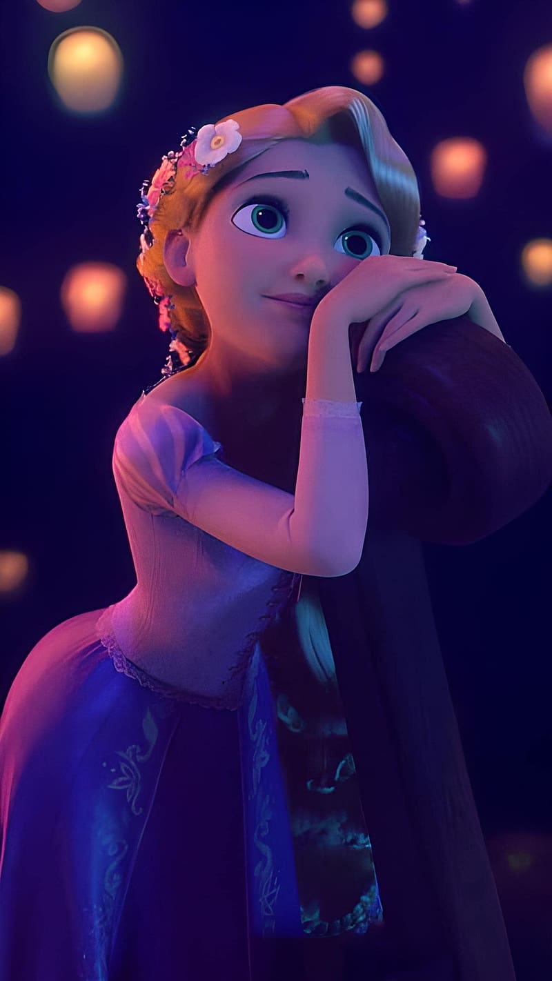 All Disney Princess, Rapunzel, animated, HD phone wallpaper