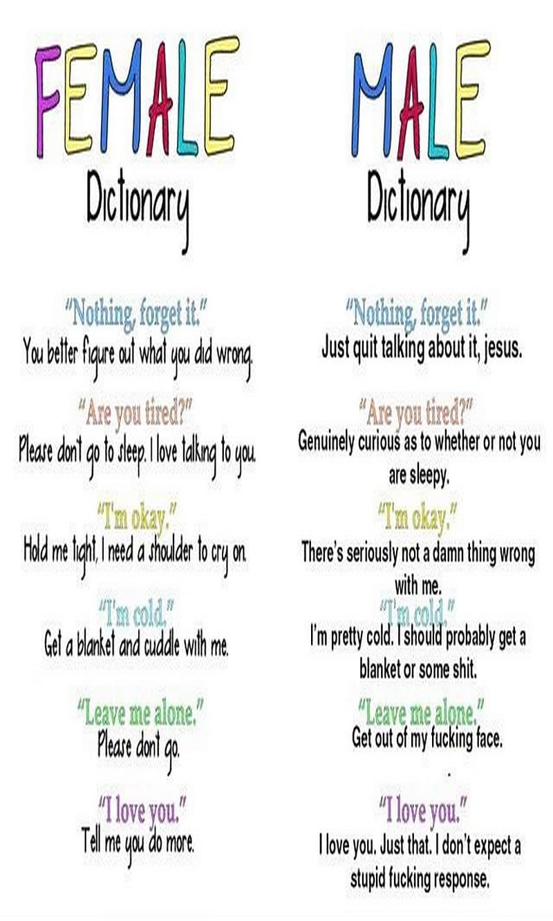 Male N Female, boy, dictionary, difference, girl, hilarious, meaning, HD phone wallpaper