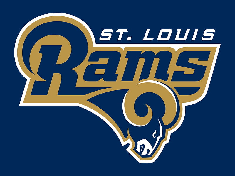 St. Louis Rams, jackson, stephen, st, gold, rams, logo, louis, footbal, saint, blue, HD wallpaper