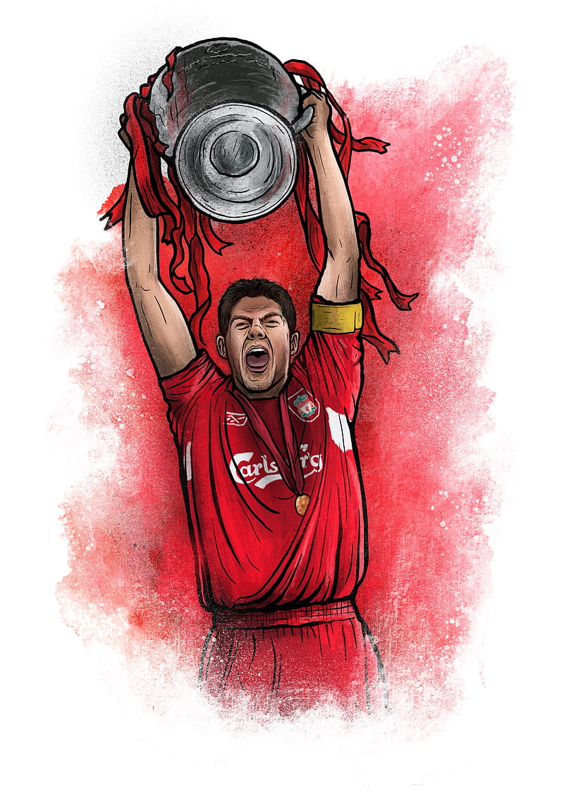 Steven Gerrard, champions league, football, legend, liverpool fc, HD phone  wallpaper | Peakpx