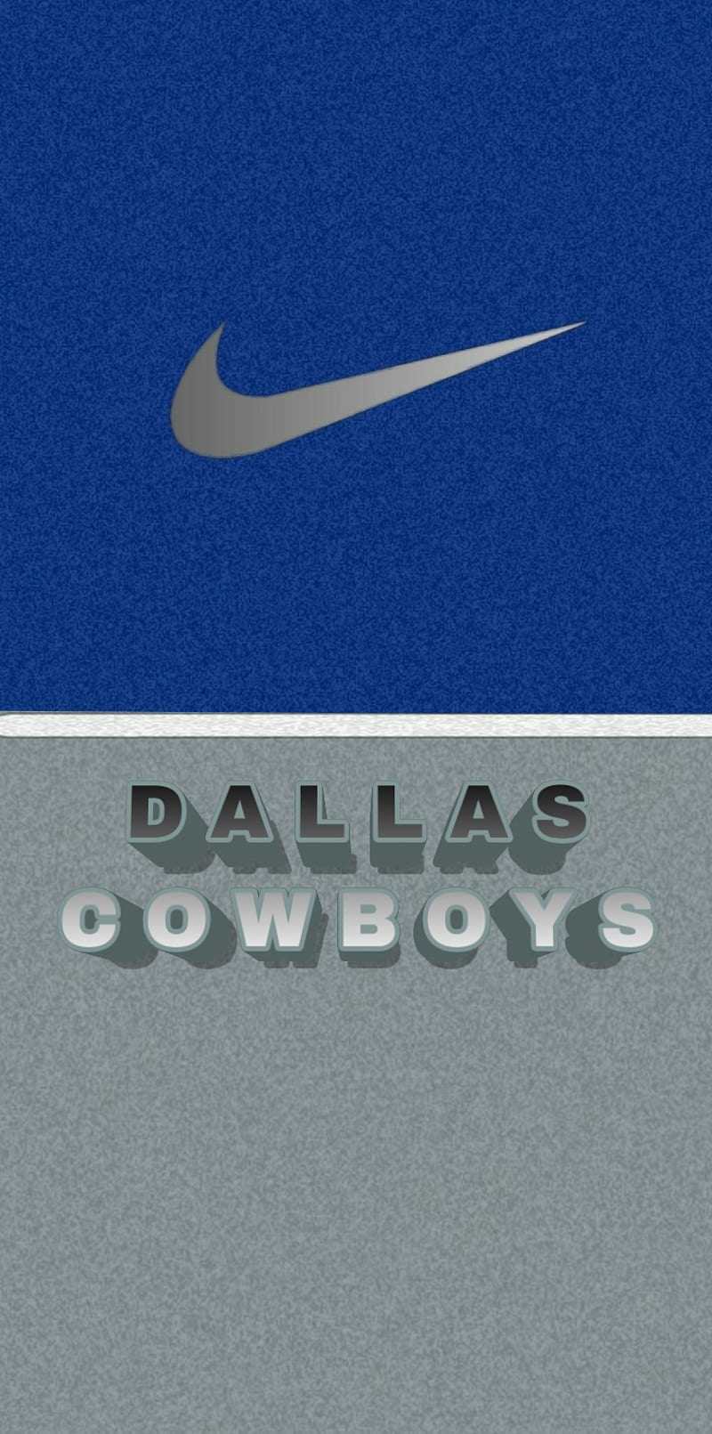 Dallas swoosh, america, blue, dallas cowboys, football, nfl, nike, silver, esports, HD phone wallpaper