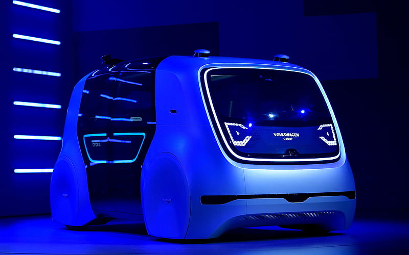 Volkswagen SEDRIC, 2018, self-driving car car with autopilot, Volkswagen, HD wallpaper