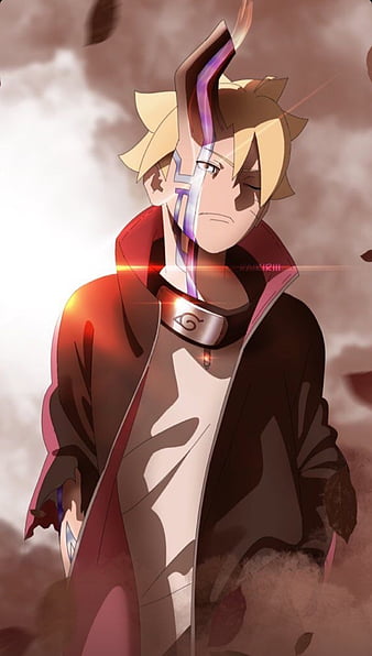 Desenho do boruto com karma