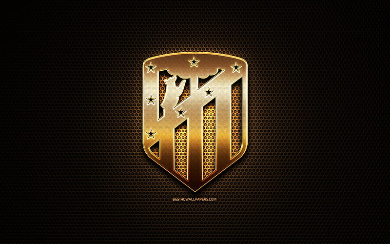 logotipo de madrid, escudo del club de fútbol, emblema en un fondo negro y  dorado 8252911 Vector en Vecteezy