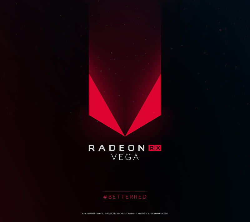 AMD Radeon Rx Vega, black, gpu, hbm2, nexgen, red, HD wallpaper