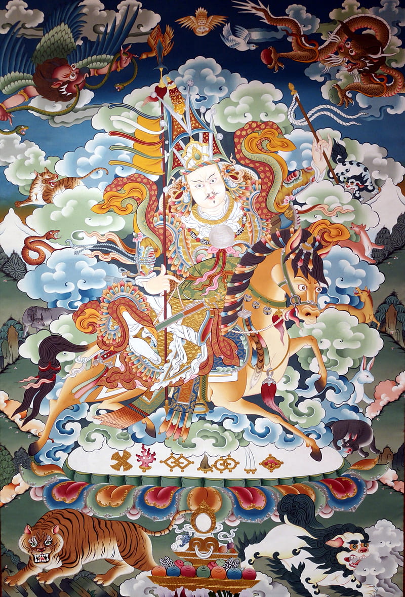 King Gesar, buddhism, tibetan, HD phone wallpaper