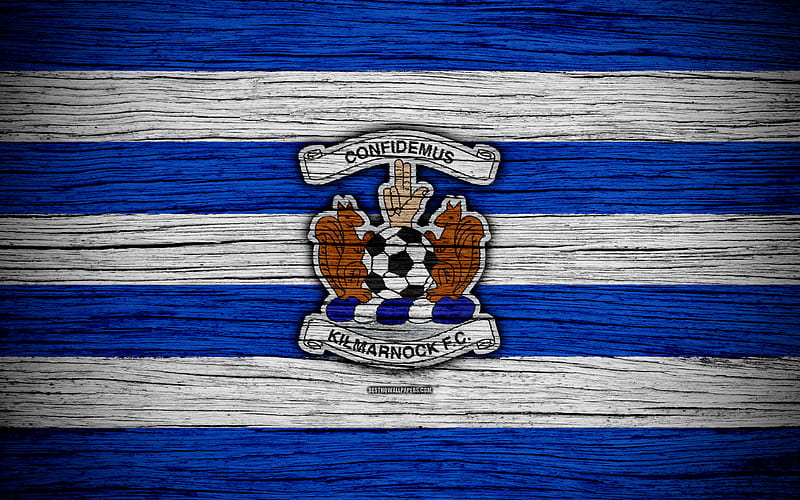 Kilmarnock FC, club, football, logo, wooden, HD wallpaper
