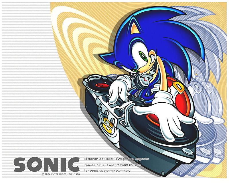 DJ blue spinning some turntables, video games, sonic, of sonic, sonic the  hedgehog, HD wallpaper | Peakpx