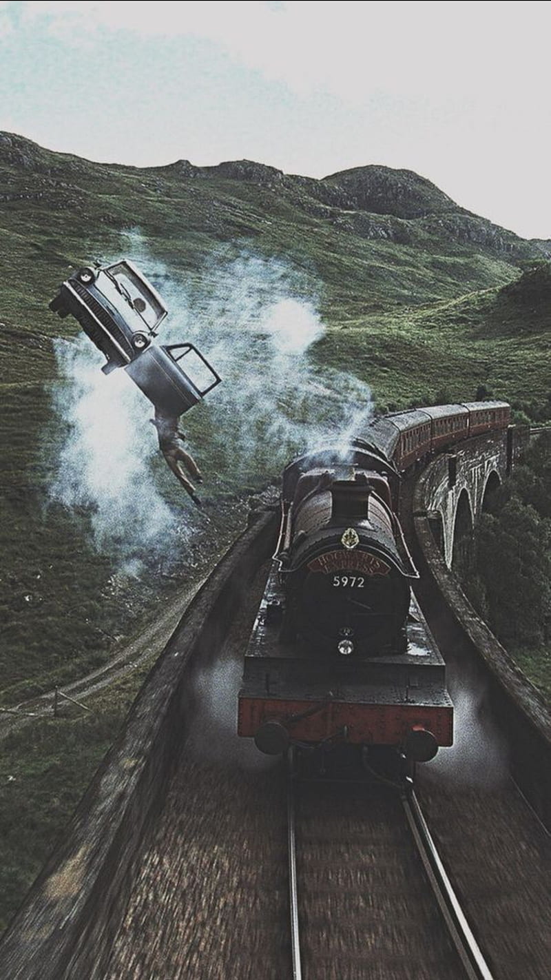 Harry Potter , carros, harry potter, hogwarts express, ron weasley, train, HD phone wallpaper