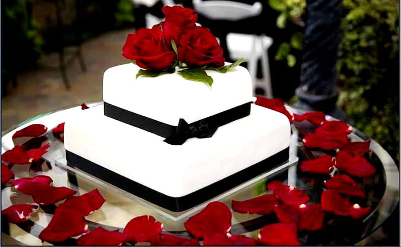 The beautiful wedding cake, cake, bonito, wedding, HD wallpaper