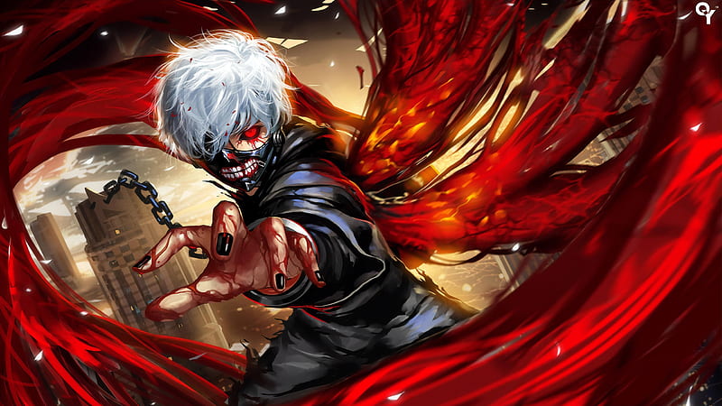 Wallpaper artwork, outdoor, anime, ken kaneki desktop wallpaper, hd image,  picture, background, 44e95b