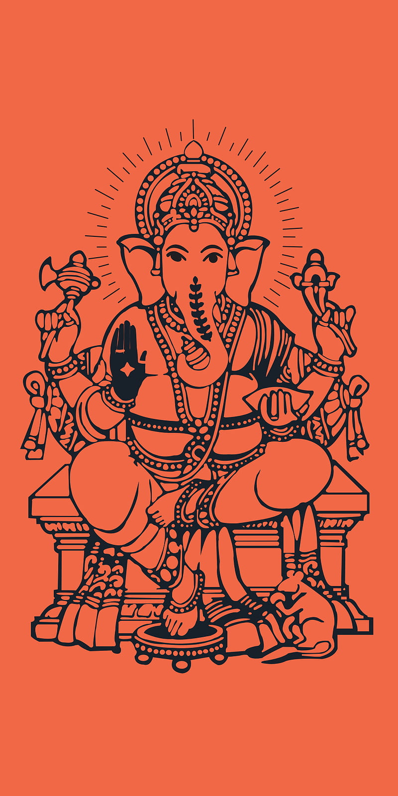 Ganpati, bless, festival, ganesh, god, hindu, india, religion, vinayagar, HD phone wallpaper