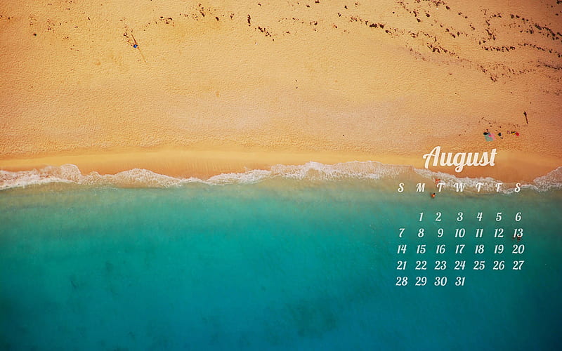 August Calendar 2016, calendar, HD wallpaper