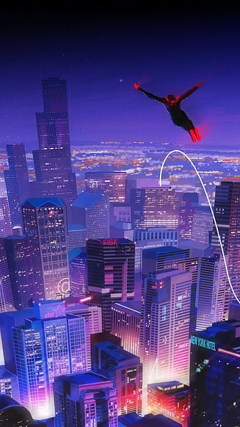 Spider-Man: Across the Spider-Verse Miles Morales Gwen Stacy 4K Wallpaper  iPhone HD Phone #8840h