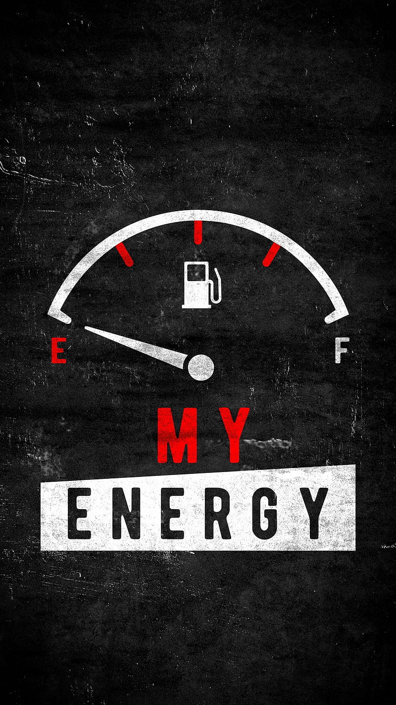 Energy, black, desenho, fuel, fuel tank, sayings, HD phone wallpaper