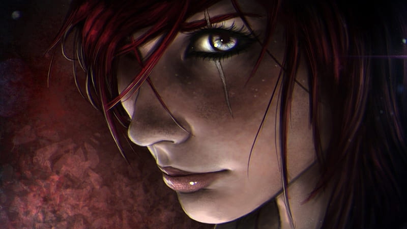 Katarina, red, Black, Women, HD wallpaper Katarina, red, Black, Women, HD wallpaper