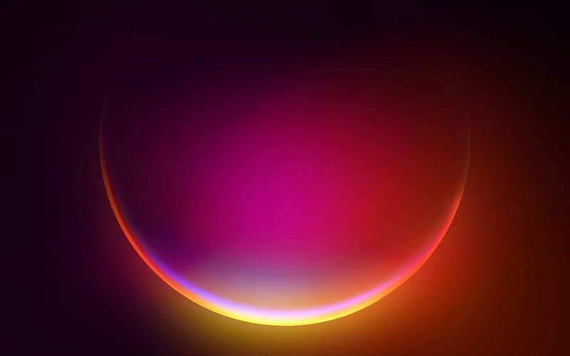 Abstract, Bubble, Glow, Windows 11, HD wallpaper