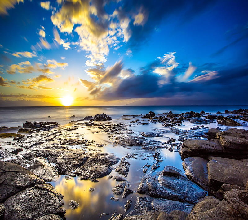 Sunrise Ocean, look, nice, HD wallpaper | Peakpx