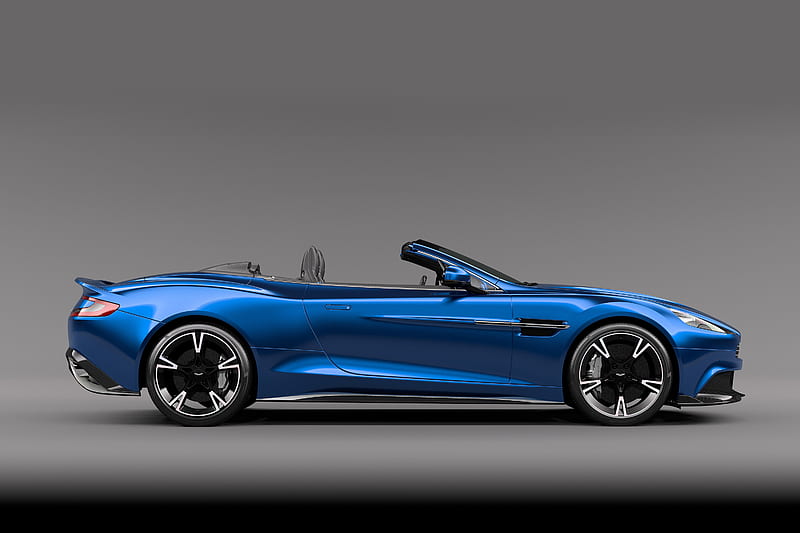 Aston Martin, Aston Martin Vanquish, Aston Martin Vanquish S, Blue Car, Car, Convertible, Grand Tourer, Luxury Car, HD wallpaper