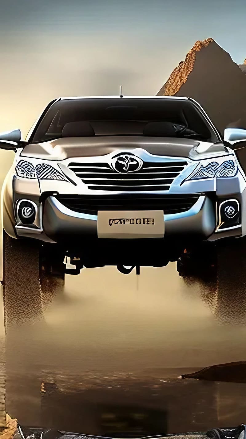 Toyota Fortuner, Smoky Effect, parked car, HD phone wallpaper