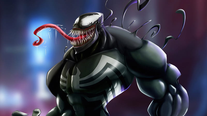 Venom Newart , venom, superheroes, digital-art, artwork, HD wallpaper