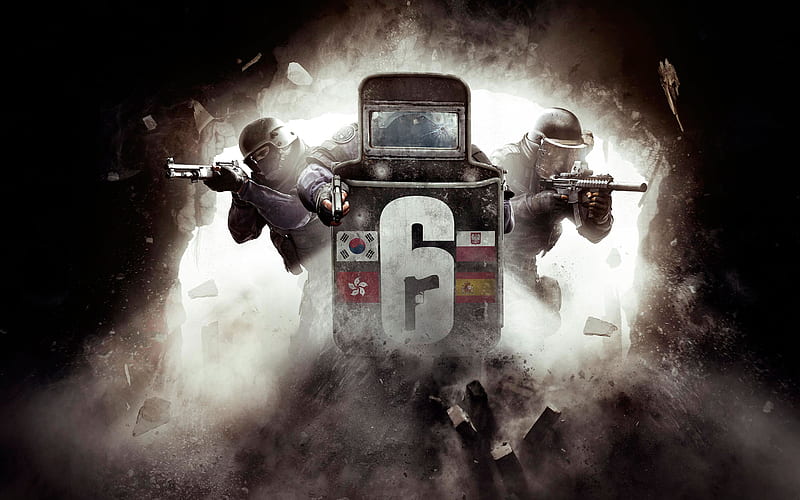 Tom Clancys Rainbow Six Siege, poster, 2017 games, shooter, HD wallpaper