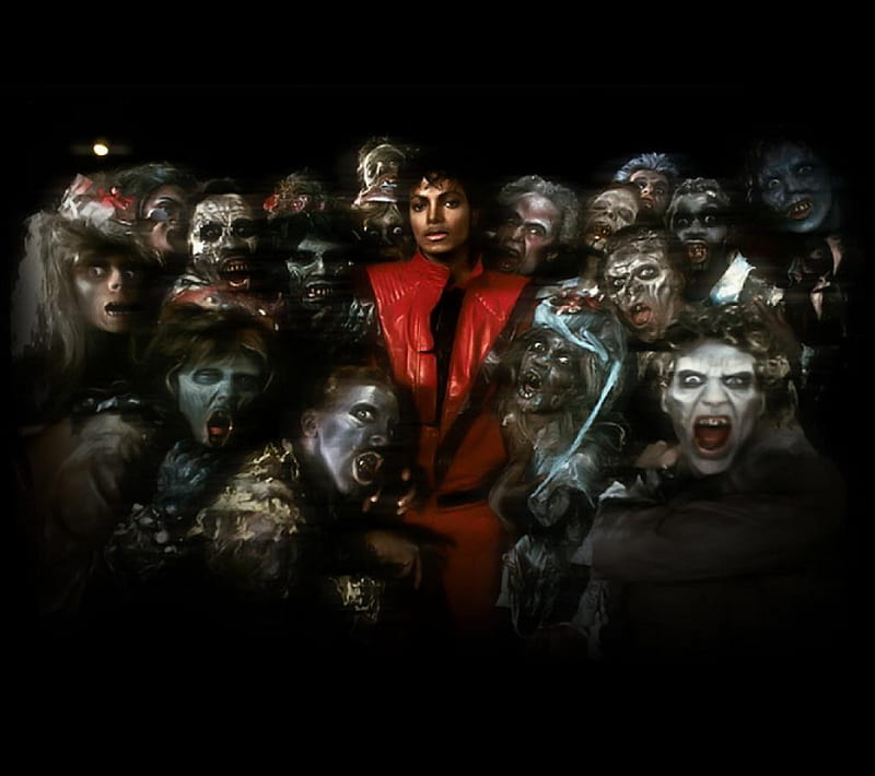Michael Jackson, dance, jackson, michael, music, pop, thriller, zombie, HD wallpaper