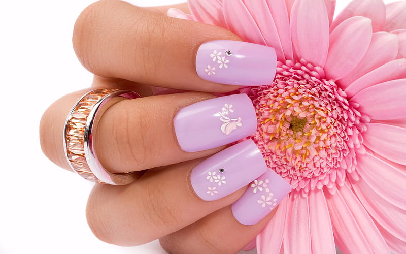 4. Floral and Feminine Nail Art for Girls - wide 11