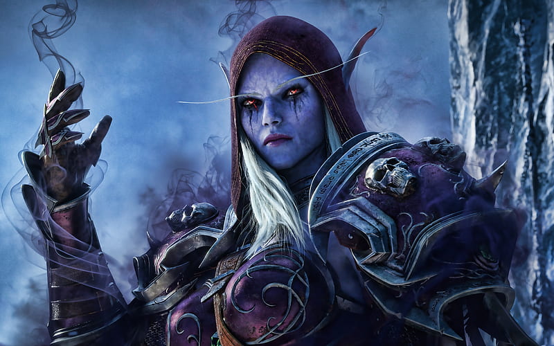 Sylvanas Windrunner, 2019 games, World of Warcraft, warriors, Samuro WoW, artwork, monstr, WoW, World of Warcraft Shadowlands, HD wallpaper