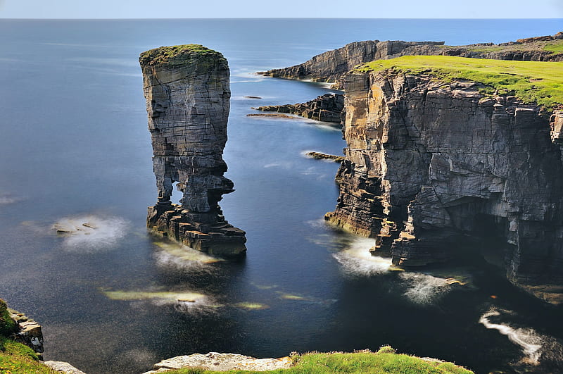 Earth, Cliff, Scotland, Nature, Coast, Rock, HD wallpaper | Peakpx