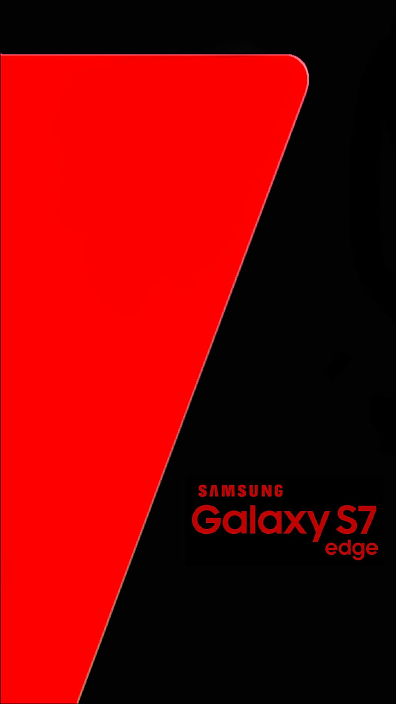 s7 edge red, black, HD phone wallpaper