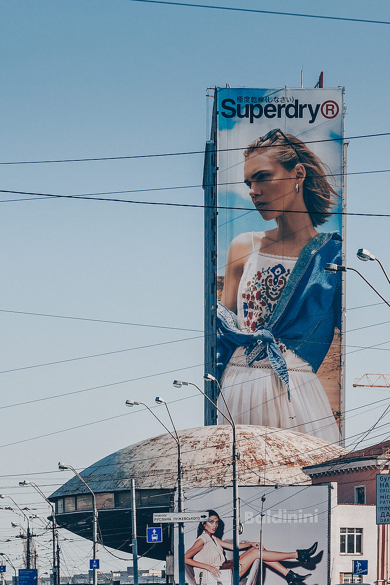 Superdry billboard, HD phone wallpaper