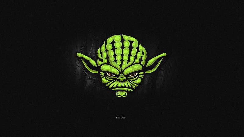Yoda Star Wars Minimal Art, HD wallpaper