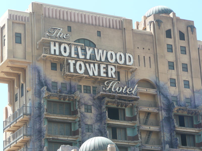 hollywood tower hotel, scary, elevator, fun, ride, HD wallpaper