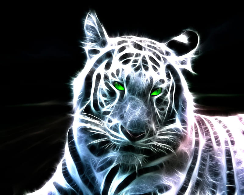 3d Tiger, HD wallpaper