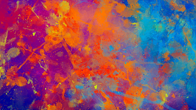 Paint Splash Abstract, abstract, digital-art, HD wallpaper | Peakpx
